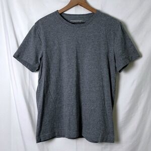 Banana Republic Men's Authentic Tee Heather Gray Supima Cotton Size L Classic